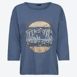 Damen NKD Damen-Langarmshirt aus Baumwolle