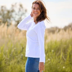 Damen NKD Damen-Langarmshirt aus SUPIMA®-Baumwolle