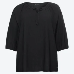 Damen NKD Damen-Langarmshirt mit Crincle-Effekt, große Größen