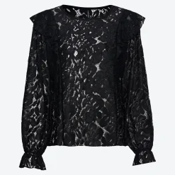 Damen NKD Damen-Langarmshirt mit Rüschen