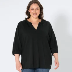 Damen NKD Damen-Langarmshirt mit Rüschen, große Größen