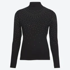 Damen NKD Damen-Langarmshirt mit Stehkragen
