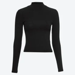 Damen NKD Damen-Langarmshirt mit Stehkragen