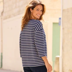 Damen NKD Damen-Langarmshirt mit Streifendesign