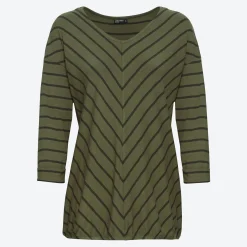 Damen NKD Damen-Langarmshirt mit Streifen-Design