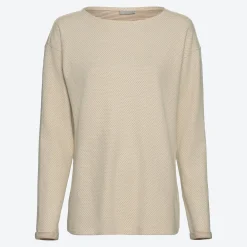 Damen NKD Damen-Langarmshirt mit U-Boot-Halsausschnitt