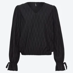 Damen NKD Damen-Langarmshirt mit V-Ausschnitt