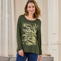 Damen NKD Damen-Langarmshirt mit Viskose