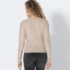 Damen NKD Damen-Langarmshirt mit Waffelstruktur