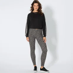 Damen NKD Damen-Leggings mit Leo-Print