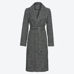 Damen NKD Damen-Mantel mit Salz- und Pfeffer-Optik