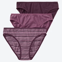 Damen NKD Damen-Minislip in verschiedenen Designs, 3er-Pack