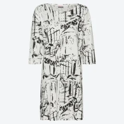 Damen NKD Damen-Nachthemd mit All-Over-Print