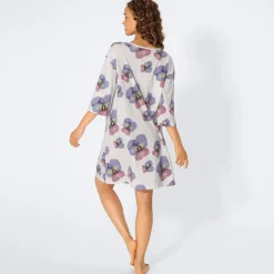 Damen NKD Damen-Nachthemd mit Blumen-Muster