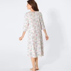 Damen NKD Damen-Nachthemd mit Blumenmuster