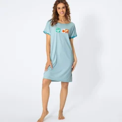 Damen NKD Damen-Nachthemd mit Früchte-Aufdruck