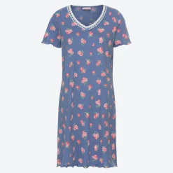 Damen NKD Damen-Nachthemd mit Spitzendetail