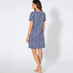 Damen NKD Damen-Nachthemd mit Spitzendetail