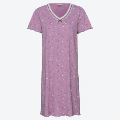Damen NKD Damen-Nachthemd mit V-Ausschnitt