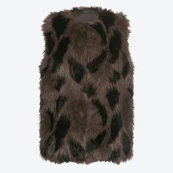Damen NKD Damen-Outdoor-Weste aus Kunstfell