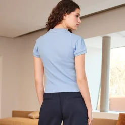 Damen NKD Damen-Poloshirt mit Farbkanten