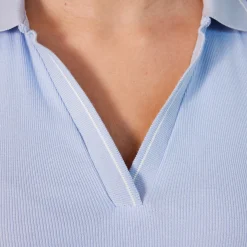Damen NKD Damen-Poloshirt mit Farbkanten