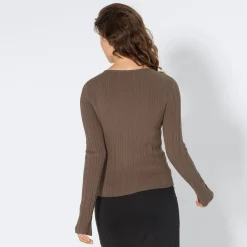 Damen NKD Damen-Pullover aus Rippstrick
