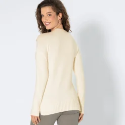 Damen NKD Damen-Pullover mit Blumen- und Perlen-Details