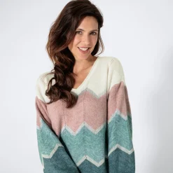 Damen NKD Damen-Pullover mit Glitzerfäden