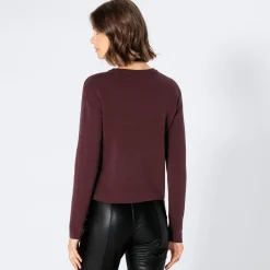 Damen NKD Damen-Pullover mit Glitzer-Schriftzug