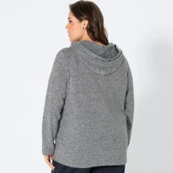 Damen NKD Damen-Pullover mit Kapuze, große Größen