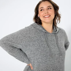 Damen NKD Damen-Pullover mit Kapuze, große Größen