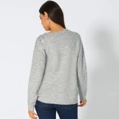 Damen NKD Damen-Pullover mit Pailletten