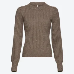 Damen NKD Damen-Pullover mit Pailletten-Besatz