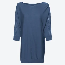 Damen NKD Damen-Pullover mit Spitze am Ärmel