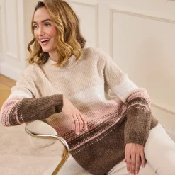 Damen NKD Damen-Pullover mit Strickmuster