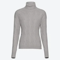 Damen NKD Damen-Pullover mit Zopfstrickmuster