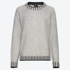 Damen NKD Damen-Pullover mit zweifarbigen Bündchen