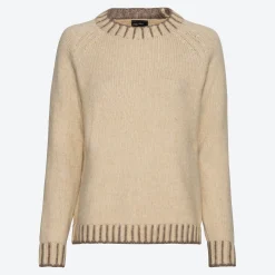 Damen NKD Damen-Pullover mit zweifarbigen Bündchen