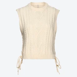 Damen NKD Damen-Pullunder mit Zopfmuster