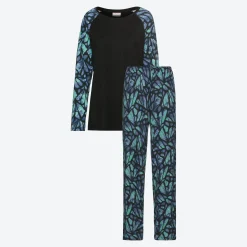 Damen NKD Damen-Pyjama mit Schmetterlingsmuster, 2-teilig