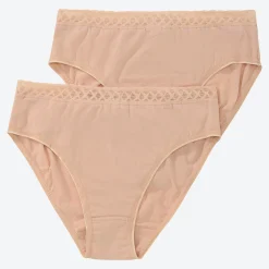 Damen NKD Damen-Rioslip mit dekorativer Taille, 2er-Pack