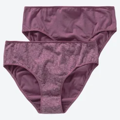 Damen NKD Damen-Rioslip mit hohem Baumwollanteil, 2er-Pack