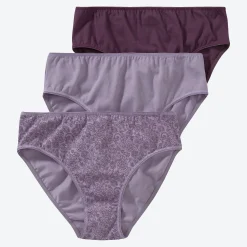 Damen NKD Damen-Rioslip mit hohem Baumwoll-Anteil, 3er-Pack