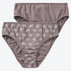Damen NKD Damen-Rioslip mit hohem Baumwoll-Anteil, 2er-Pack