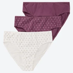 Damen NKD Damen-Rioslip mit hohem Baumwollanteil, 3er-Pack