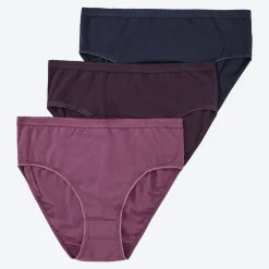 Damen NKD Damen-Rioslip mit hohem Baumwollanteil, 3er-Pack