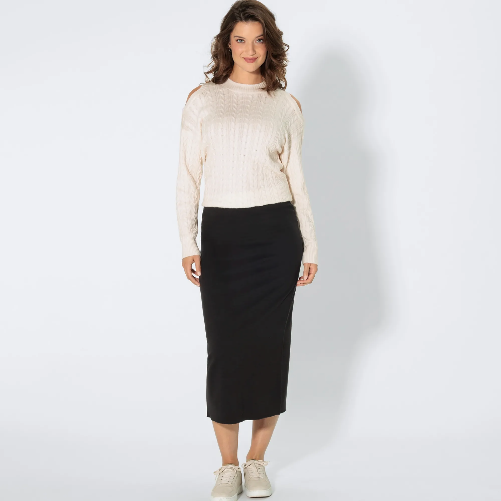 Damen NKD Damen-Rock mit Schlitz hinten