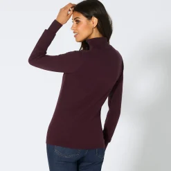Damen NKD Damen-Rollkragen-Pullover mit Viskose