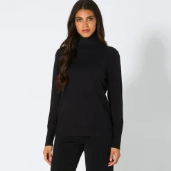 Damen NKD Damen-Rollkragen-Pullover mit Viskose